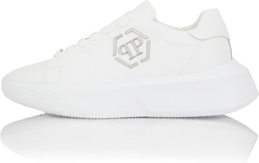 Philipp Plein Sneakers laag zilver wit