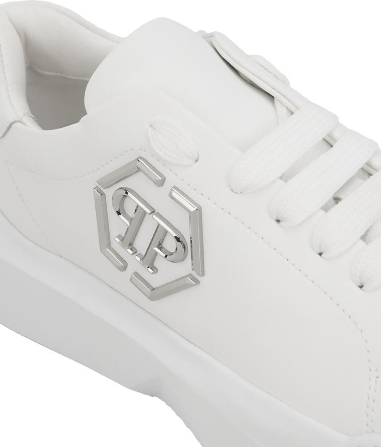 Philipp Plein Sneakers laag zilver wit - Foto 3