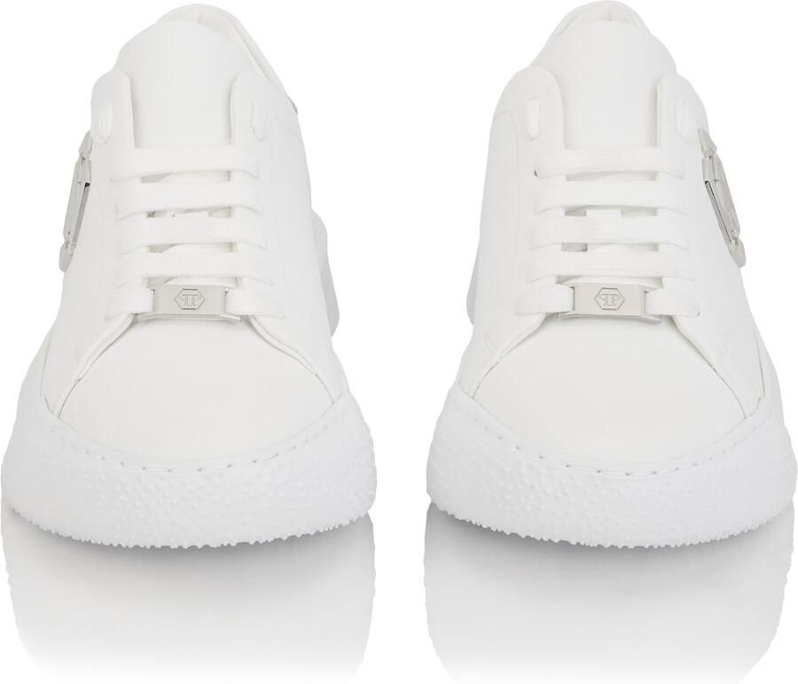 Philipp Plein Sneakers laag zilver wit - Foto 2