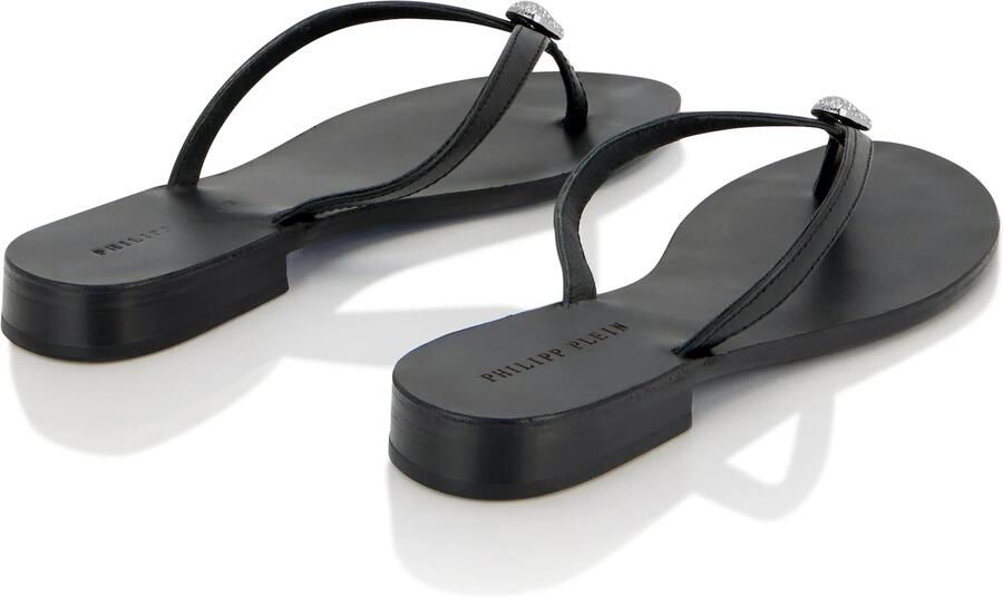 Philipp Plein Teenslipper ' Skull ' zwart - Foto 5