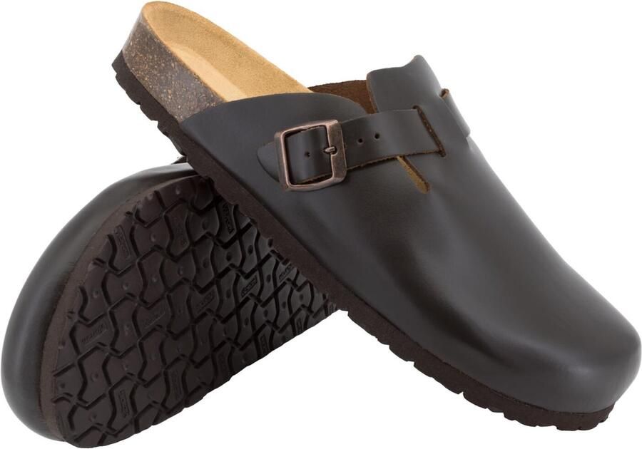 Piece Of Mind Clogs 'Comfort' donkerbruin - Foto 3