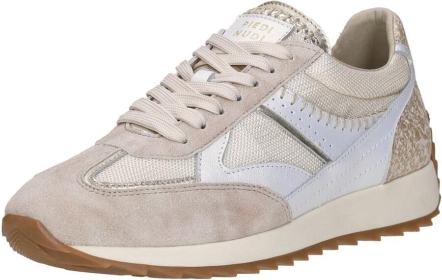 Piedi Nudi Dames Sneakers Harlem 05.08 Cream Gold Beige - Foto 2