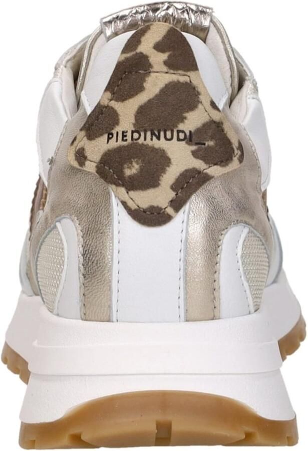 Piedi Nudi Helen 03.01 Gold Leopard Sneakers Wit Goud Leer Dames H Wit Goud - Foto 12
