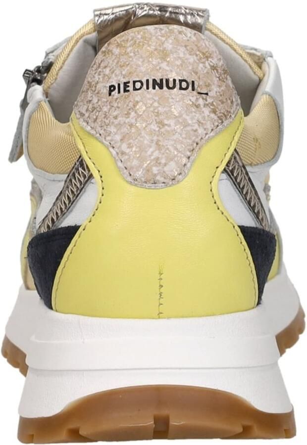 Piedi Nudi Dames Sneakers Mirren 04.02 White Yellow Wit - Foto 5