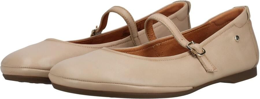 Pikolinos Carmona beige leren ballerina pumps - Foto 7