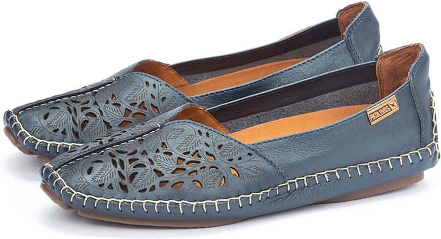 Pikolinos Blauwe Leren Loafer voor Dames Blue - Foto 8