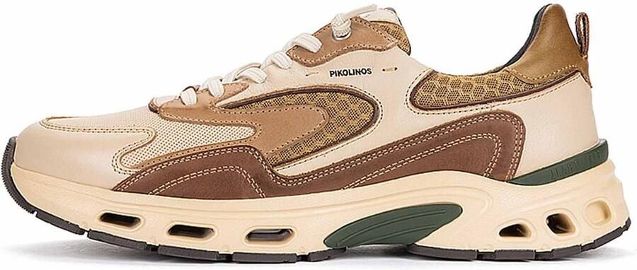 PIKOLINOS Sneakers laag 'Balerma' beige chocoladebruin brokaat