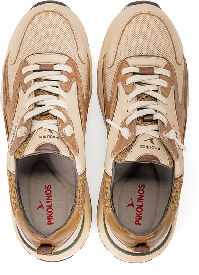 PIKOLINOS Sneakers laag 'Balerma' beige chocoladebruin brokaat - Foto 3