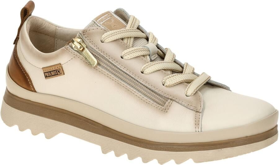 Pikolinos Premium Leren Off White Dames Sneaker - Foto 2