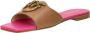 Pinko Stijlvolle en comfortabele damesslippers Beige Dames - Thumbnail 3