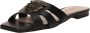 Pinko Zwarte Leren Sandalen Collectie Lente Zomer Black Dames - Thumbnail 4