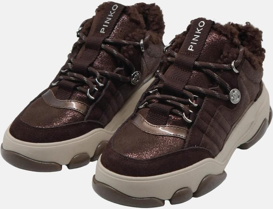 PINKO Sneakers laag 'ATHENA' donkerbruin - Foto 5