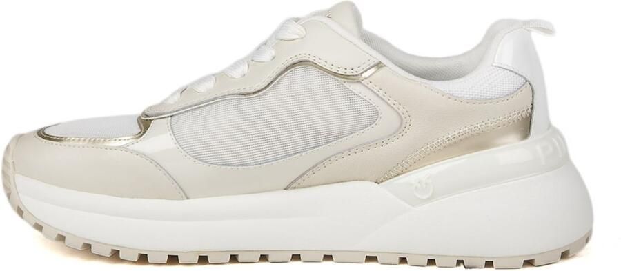 Pinko Gem 14 Sneaker Calf Leather Net Tumbled Leather - Foto 4