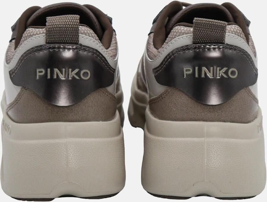 PINKO Sneakers laag ' PINK 09 SNEAKER CALF LEATHER GLITTER Scarpe' ivoor - Foto 3