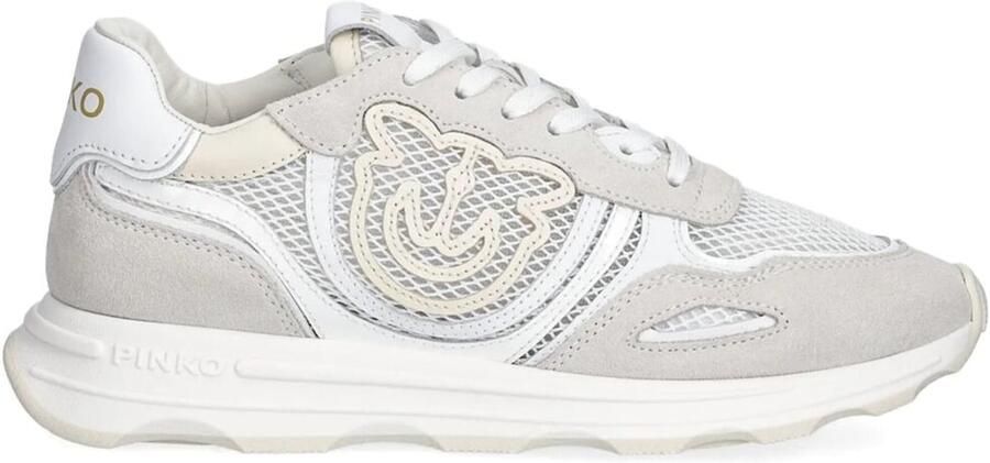 Pinko Zoe 18B Sneaker Cow Suede Mesh Patent - Foto 4