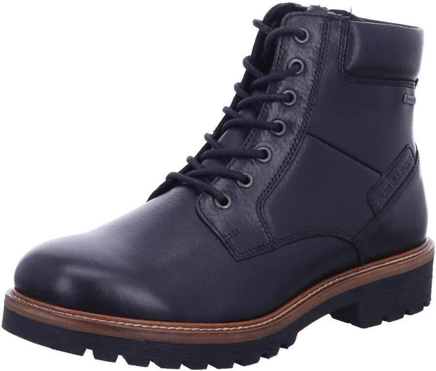 Pius Gabor Veterlaarzen 'Winterboot Herren 1043.50 17 Glattleder in schwarz' zwart