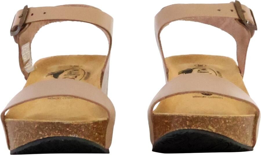 Plakton Sandaal 'So Kiss Keilabsatz-Sandale aus Leder' beige - Foto 5