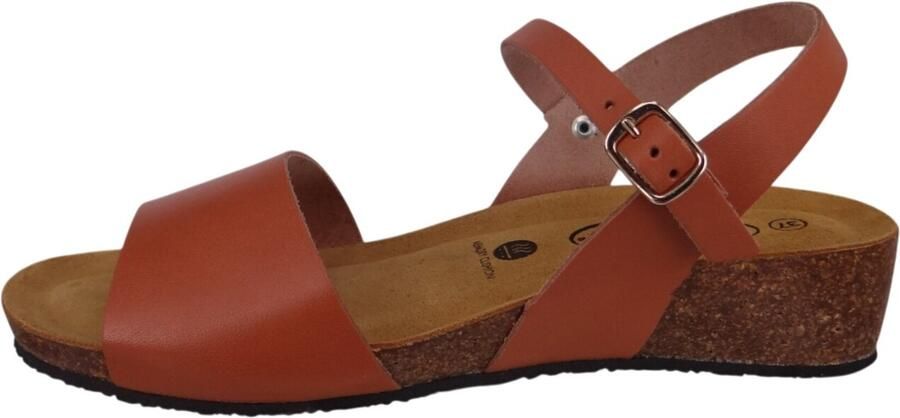 Plakton Sandalen met riem 'Now Line' roestbruin - Foto 2