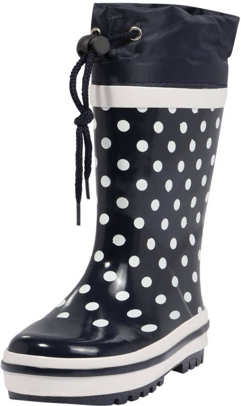 Playshoes Dots regenlaarzen met stippen donkerblauw wit - Foto 3
