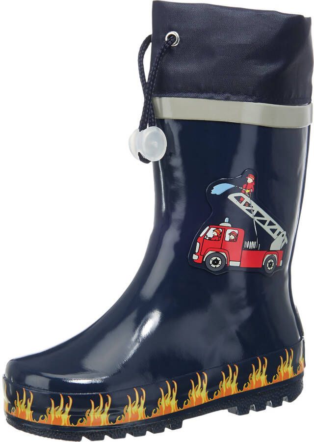 Playshoes Kid's Gummistiefel Feuerwehr Rubberlaarzen blauw - Foto 2