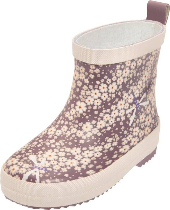 Playshoes Kinder Gummistiefel Halbschaft Blumen 180371 Violett - Foto 2