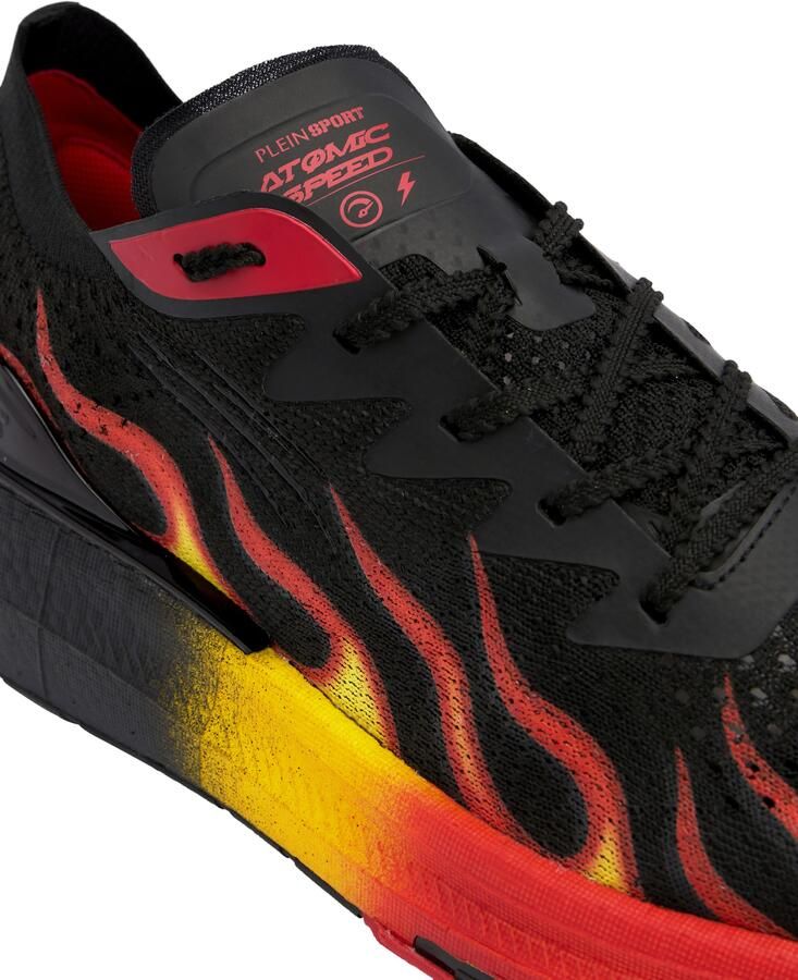 Plein Sport Sneakers laag 'Atomic Speed Flame' vuurrood zwart - Foto 2