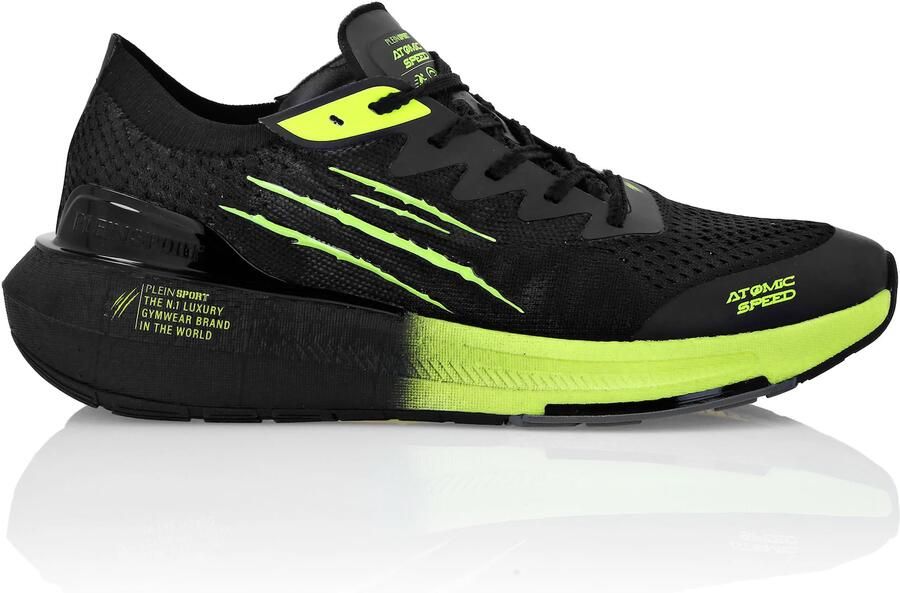 Plein Sport Sneakers laag 'Atomic Speed' neongroen zwart - Foto 3