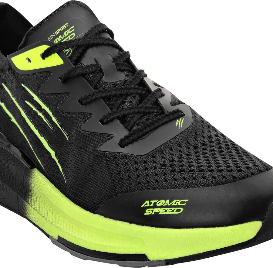 Plein Sport Sneakers laag 'Atomic Speed' neongroen zwart - Foto 4