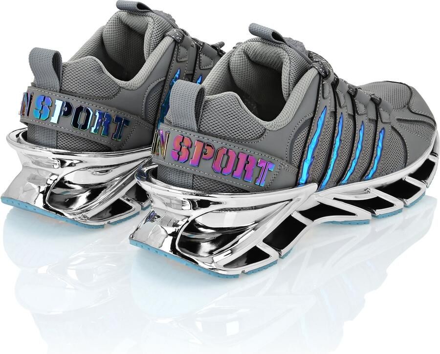 Plein Sport Sneakers laag blauw grijs - Foto 4