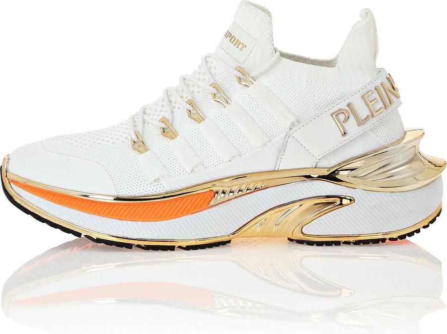 Plein Sport Sneakers laag 'Chrome Surfer' goud wit - Foto 7