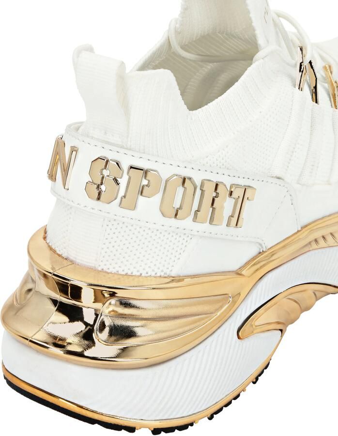 Plein Sport Sneakers laag 'Chrome Surfer' goud wit - Foto 11
