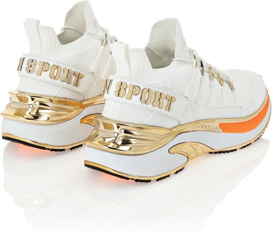 Plein Sport Sneakers laag 'Chrome Surfer' goud wit - Foto 9