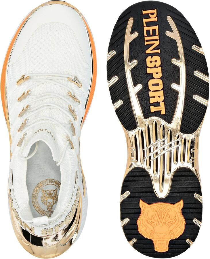 Plein Sport Sneakers laag 'Chrome Surfer' goud wit - Foto 10