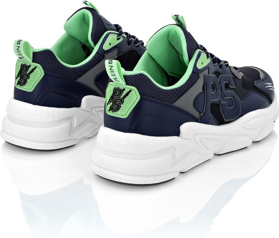 Plein Sport Sneakers laag donkergrijs mintgroen wit - Foto 4