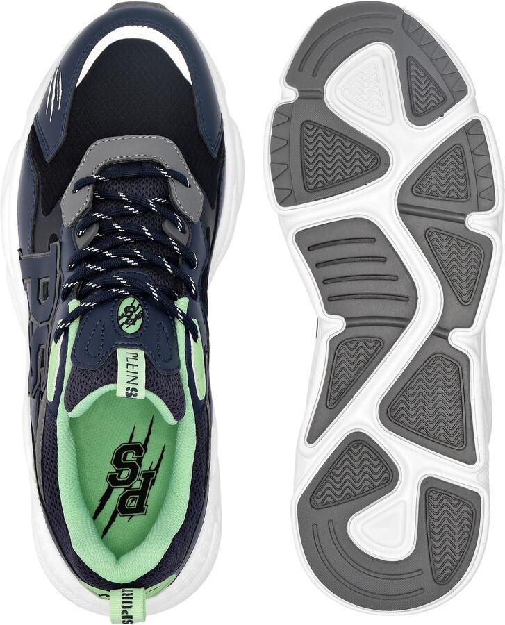 Plein Sport Sneakers laag donkergrijs mintgroen wit - Foto 5