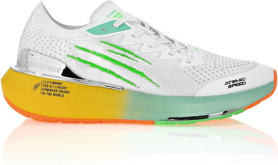 Plein Sport Sneakers laag limoen wit