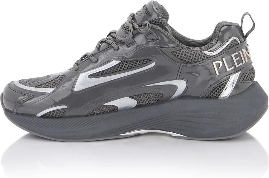 Plein Sport Sneakers laag 'Pegasus' basaltgrijs wit - Foto 3
