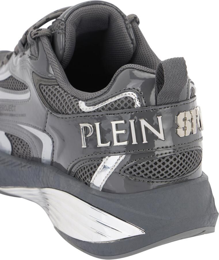 Plein Sport Sneakers laag 'Pegasus' basaltgrijs wit - Foto 5