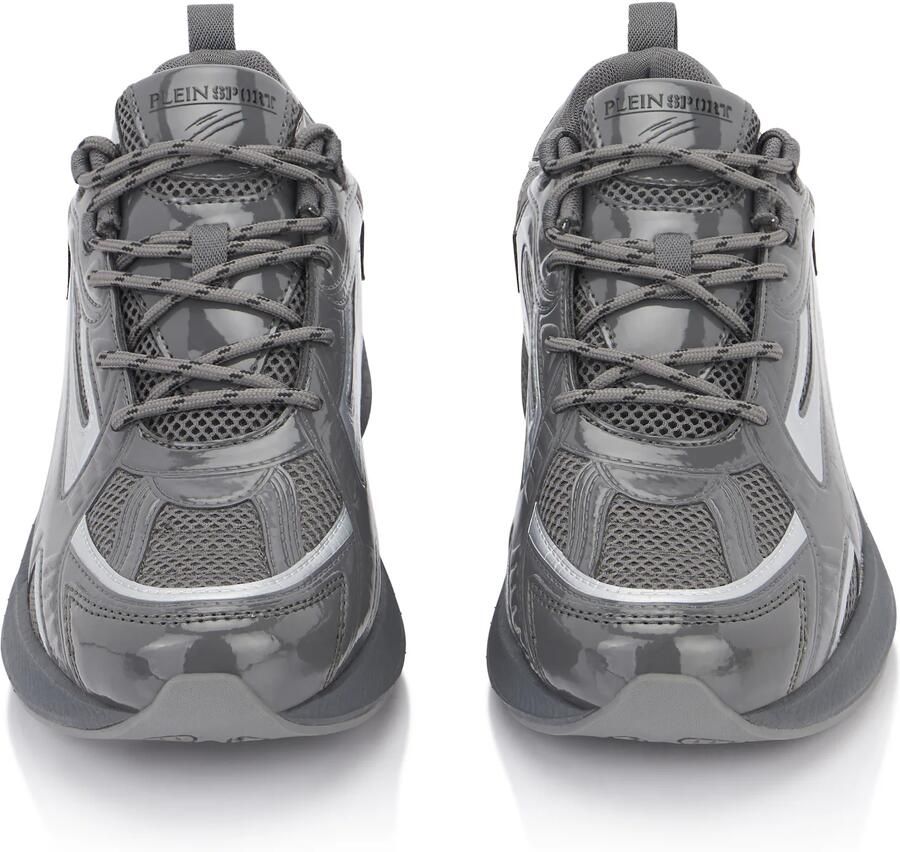 Plein Sport Sneakers laag 'Pegasus' basaltgrijs wit - Foto 4