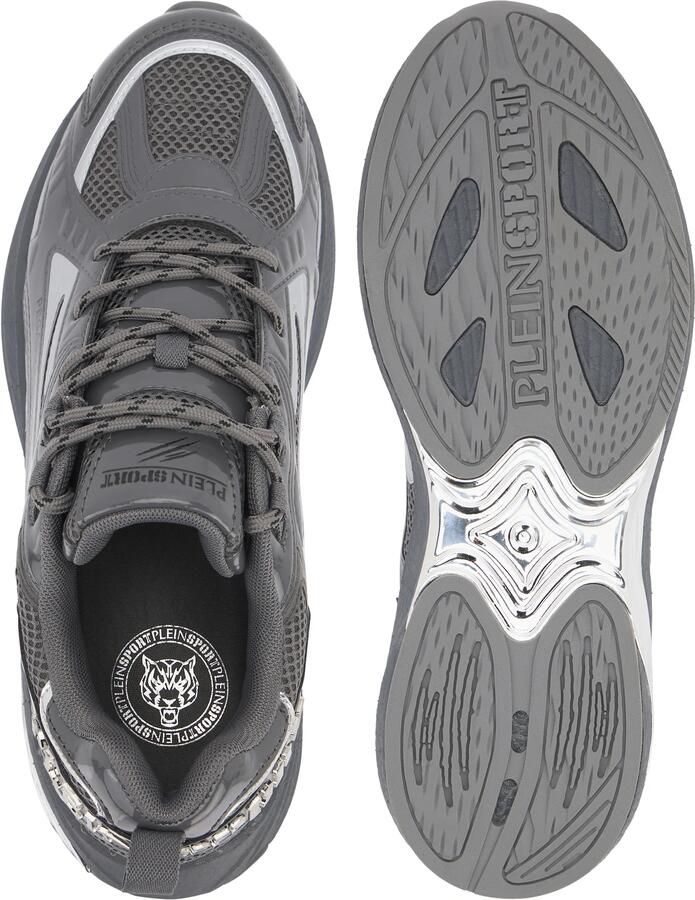 Plein Sport Sneakers laag 'Pegasus' basaltgrijs wit - Foto 7