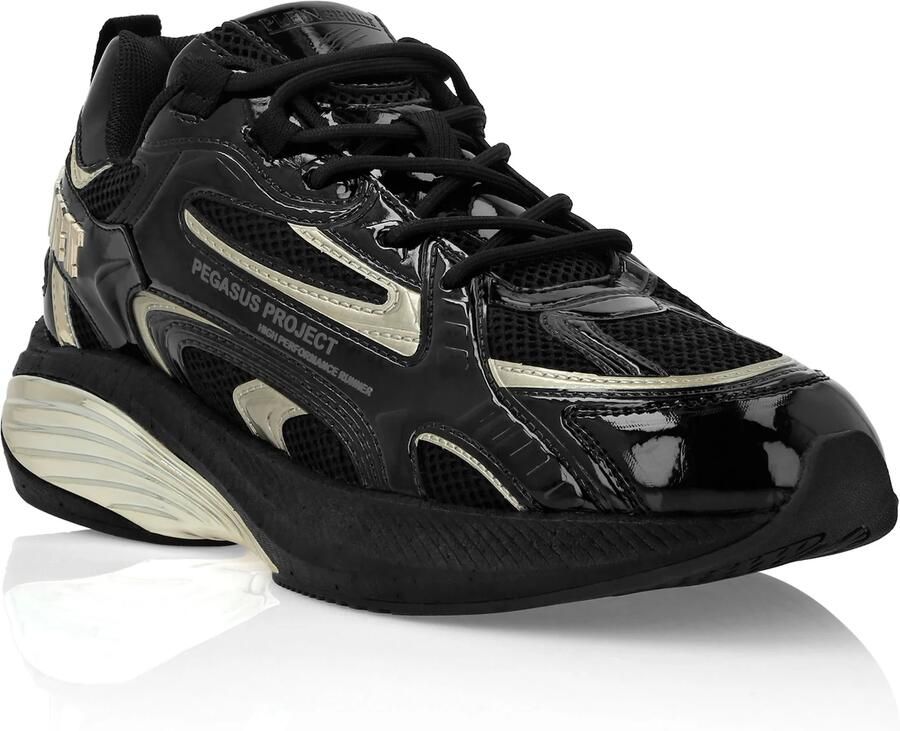 Plein Sport Sneakers laag 'Pegasus' goud zwart