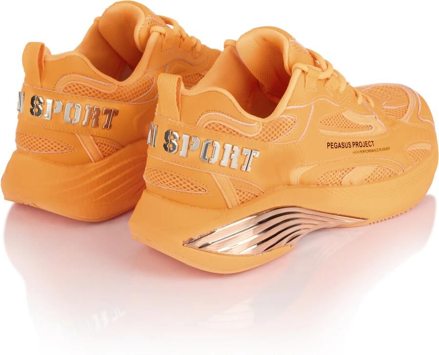 Plein Sport Sneakers laag 'Pegasus Project' oranje - Foto 5
