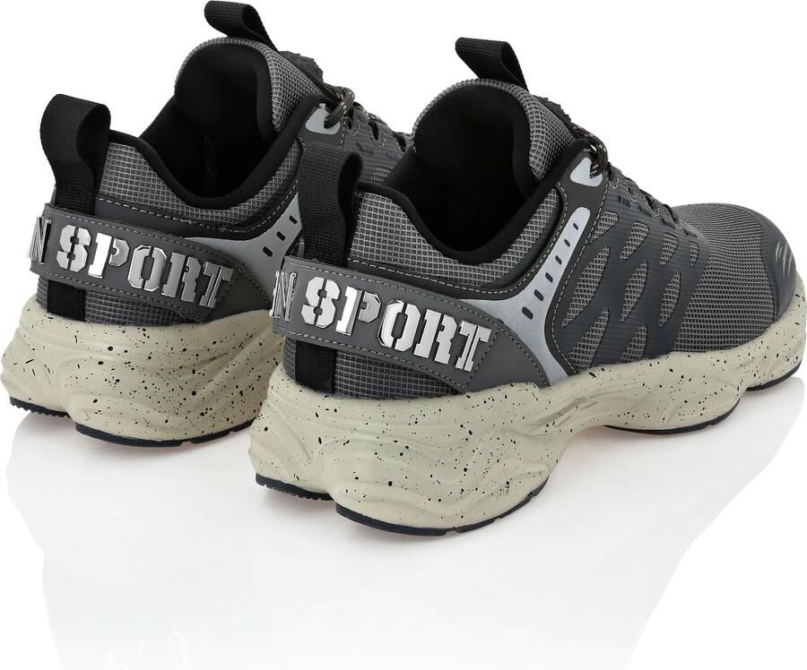 Plein Sport Sneakers laag 'Scratch' grijs lichtgrijs - Foto 4