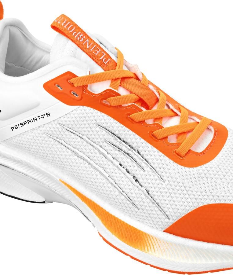 Plein Sport Sneakers laag 'Sprint 78' donkeroranje zwart zilver wit - Foto 2