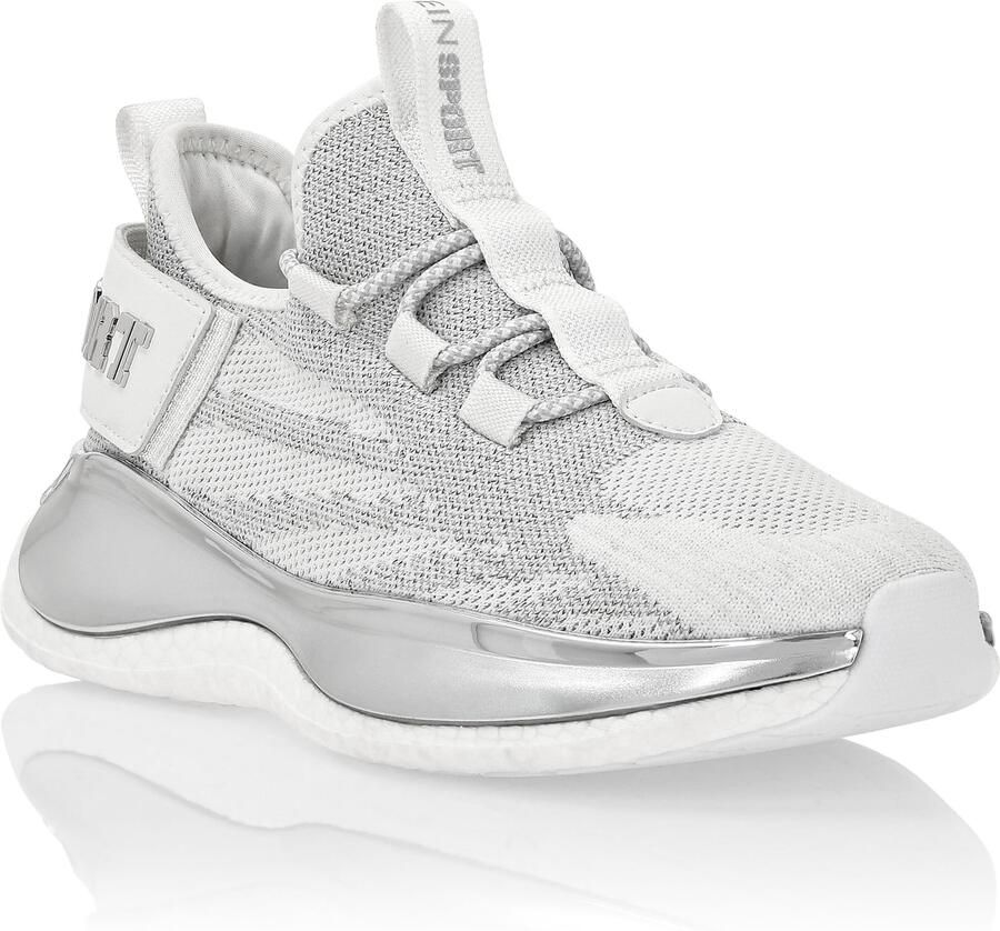 Plein Sport Sneakers laag 'The Iron Tiger Gen.x.02' lichtgrijs zilver wit - Foto 2