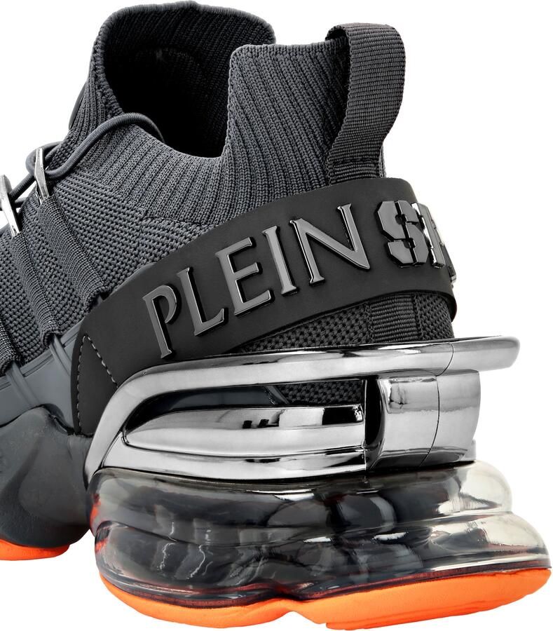 Plein Sport Sneakers laag 'Tiger Attack Gen. X.04' donkergrijs donkeroranje - Foto 2