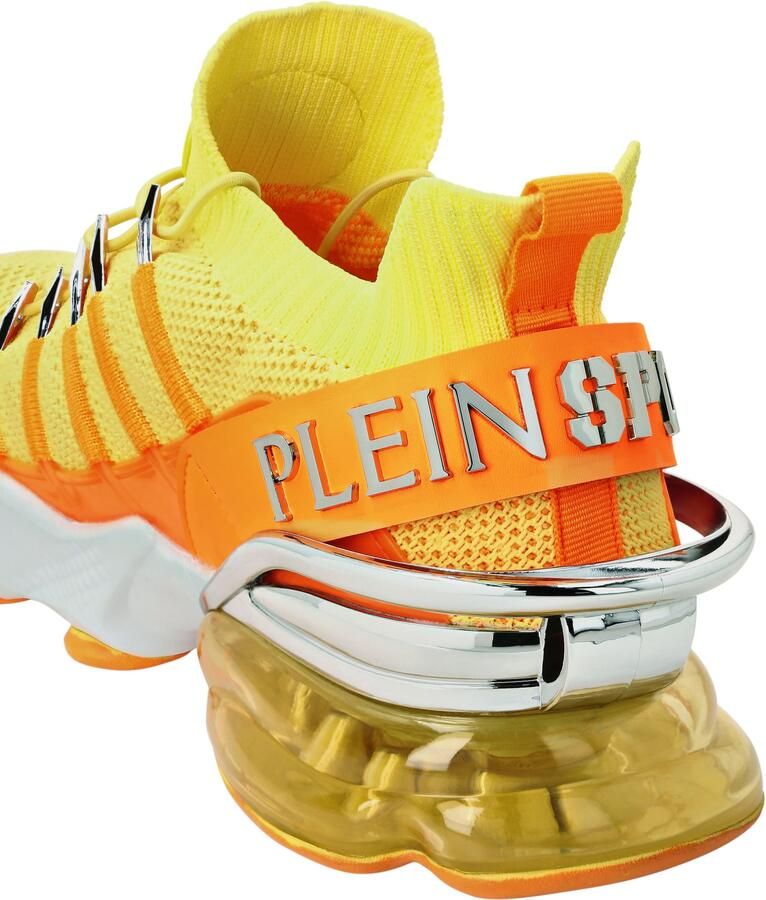 Plein Sport Sneakers laag 'Tiger Attack Gen. X.04' geel grijs oranje - Foto 2