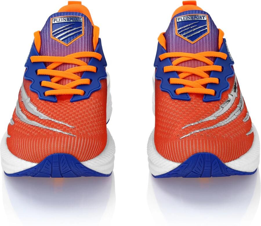 Plein Sport Sneakers laag 'Tiger' blauw lila donkeroranje zilver - Foto 3