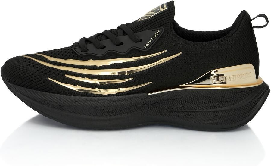 Plein Sport Sneakers laag 'Tiger' goud zwart