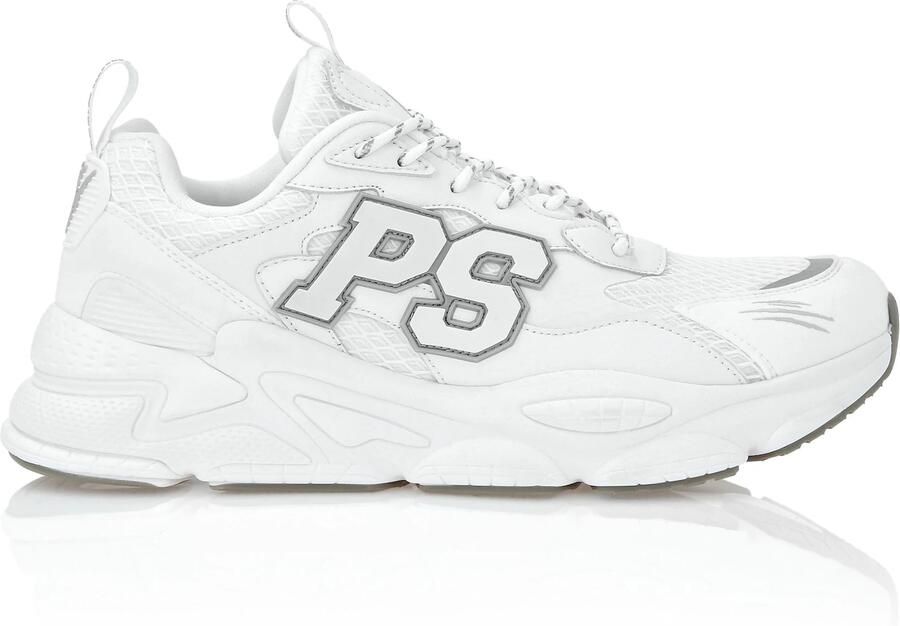 Plein Sport Sneakers laag 'Tiger' grijs wit